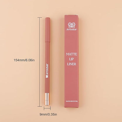Matte Lip Liner, Highly Pigmented Natural Lip Makeup, Highly