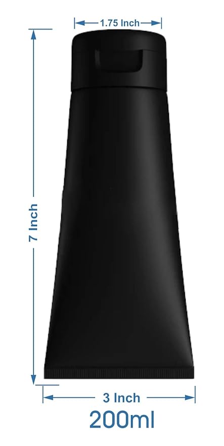 (4pcs per pack) 200ml BLACK Empty