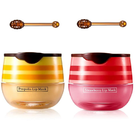 Bee Lip Balm Honey Pot,Honey Lip Exfoliator