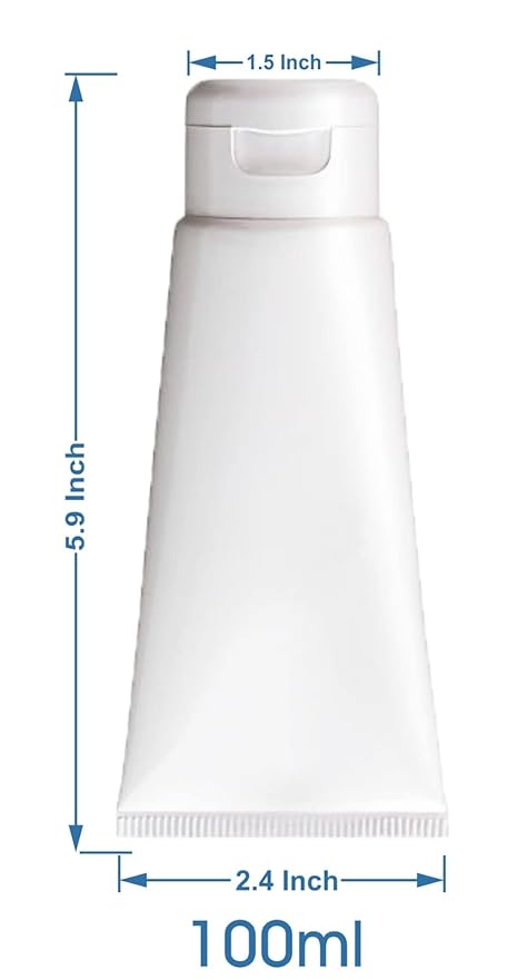 (12pcs per pack) 100ml WHITE Empty