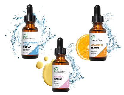 Eternal Glow Hyaluronic Acid Serum with Nourishing Botanicals – Intense Hydration for Plump, Radiant Skin – Best Face Serum for Anti Aging Skincare + Skin Barrier Support
