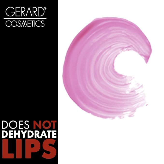 Gerard Cosmetics Color Your Smile Lip Gloss Fiji | Super Pigmented Bright Pink Lip Gloss with LED Light and Mirror | Shiny Finish | Hydrating Liquid Lip Color | Cruelty Free and Made in USA