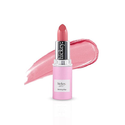 Hickey Lipstick Organic Skinny Dip Light Pink Lipstick Refill | HIghly Pigmented Long Lasting Luxurious Gluten Free | 0.16 oz | Gluten Free
