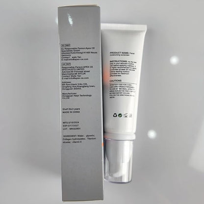 Sunscreen for Face, SPF 50 Moisturizing Cream face sunscreen, Moisturizer face cream, Hydrating Sun Essence Leaves No Sticky Feeling Travel Size Sunscreen