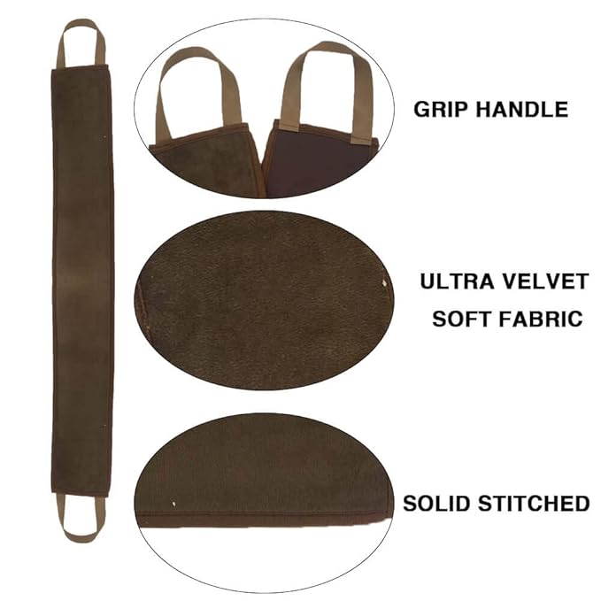 4 Pack Self Tanning Mitt Applicator Kit, with Self Tanner Mitt, Self Tan Back Applicator, Exfoliating Glove, Flat Top Face Tanner Brush, Tan mit for Self Sunless Tanner (brown)