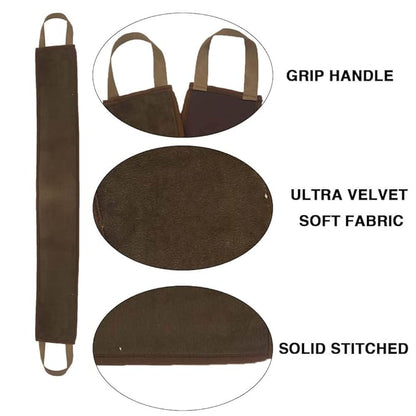 4 Pack Self Tanning Mitt Applicator Kit, with Self Tanner Mitt, Self Tan Back Applicator, Exfoliating Glove, Flat Top Face Tanner Brush, Tan mit for Self Sunless Tanner (brown)