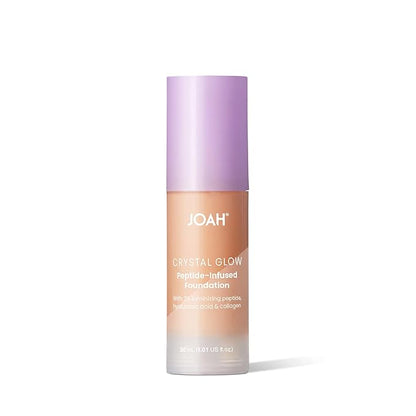 JOAH Crystal Glow Peptide-Infused Foundation, 2-in-1 Multitasking Korean 1.01 Oz