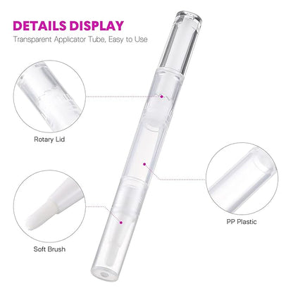 12 Pcs 3 ml Transparent Empty Nail Oil ml