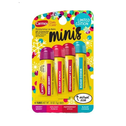 Carmex 4 Mini Tubes Daily Care