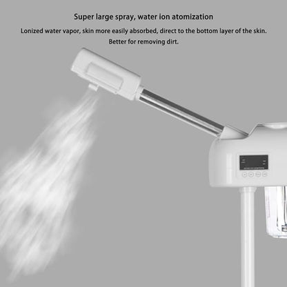 Professional Facial Steamer for Clean Skin, LCD Display, Facial Steamer for Esthetician, Use at Home & Salon, Spa with Hot Mist, Timer Function, Adjustable Height & Rolling Wheels