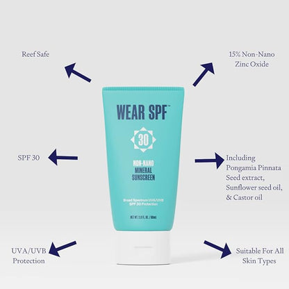 Non-Nano Mineral Sunscreen SPF 30 broad-spectrum reef-safe Zinc Oxide lotion for face and body (2)
