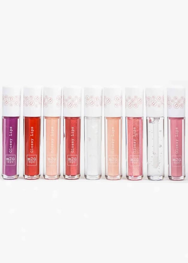 M2U NYC Lip Gloss, Lip Oil, Lip Gloss Set, Lipgloss, Clear Lip Gloss, Lip Makeup, Lip Plumper Gloss, Clear Lip Gloss, Multiple Colors (Clear)