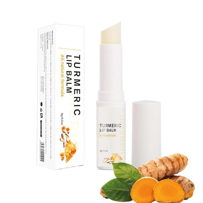 Organic Turmeric Lip Balm All-Day Moisturizing,