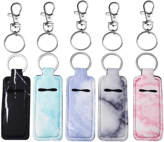 Chapstick Holder Keychain, Cute Lip Balm Keychain Holder Gloss