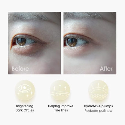 Sweet Dreams Collagen Glow Gold Eye Masks under eye patches for puffy eyes + Sweet Dreams Vanilla Lip Mask