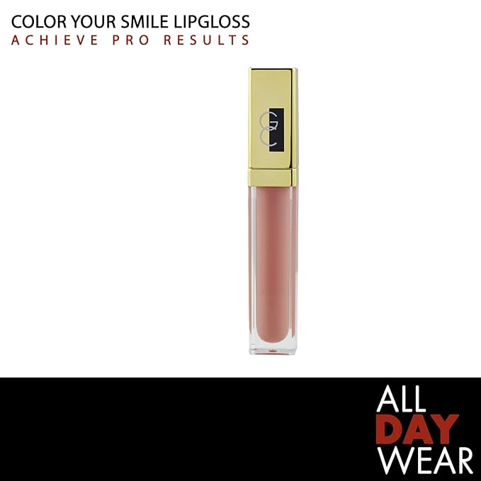 Gerard Cosmetics Color Your Smile Lip Gloss Butter Cream | Super Pigmented Pink Lip Gloss with LED Light and Mirror | Shiny Finish | Hydrating Liquid Lip Color | Cruelty Free and Made in USA