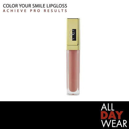 Gerard Cosmetics Color Your Smile Lip Gloss Butter Cream | Super Pigmented Pink Lip Gloss with LED Light and Mirror | Shiny Finish | Hydrating Liquid Lip Color | Cruelty Free and Made in USA