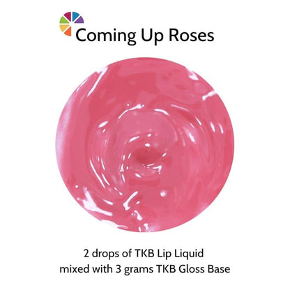 TKB Lip Liquid Color|Liquid Lip Color for TKB Gloss Base, DIY Lip Gloss, Pigmented Lip Gloss and Lipstick Colorant, Made in USA (1floz (30ml), Coming Up Roses)