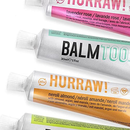 Hurraw! Balmtoo Squeezable Balm, Lavender Rose: