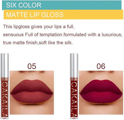 KARNAR 6 Pcs Lipstick Matte Liquid Lipstick Lipgloss
