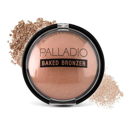 Palladio Baked Bronzer, Highly Pigmented and Easy to