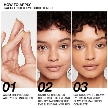 evpct 2Pcs under Eye Brightener, Nourishing Luminous under Warm Nude