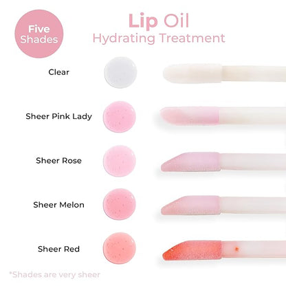 MCoBeauty Lip Oil Hydrating Treatment, Pink Lady, Moisturizing Hydrating