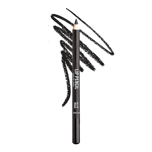 KISS New York Professional Slim Lip Pencil, Creamy Soft Lip Liner, Smooth Long-Lasting Rich Lip Color, Natural Lip Makeup, Water-Resistant Lip Crayon (Black)