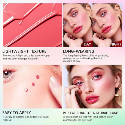 Color Changing Blush Oil, Skin's Natural PH Changing 5ml