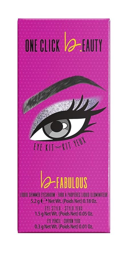 b.Fabulous 3-Piece Eye Kit, Longwear Makeup,