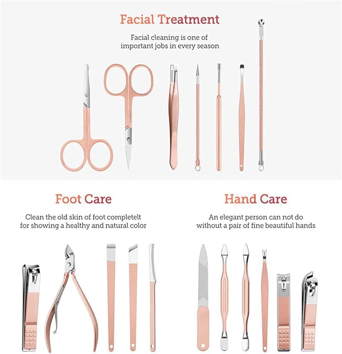 Manicure set - luxurious leather
