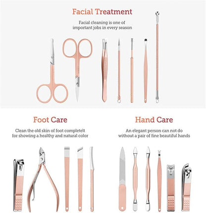 Manicure set - luxurious leather
