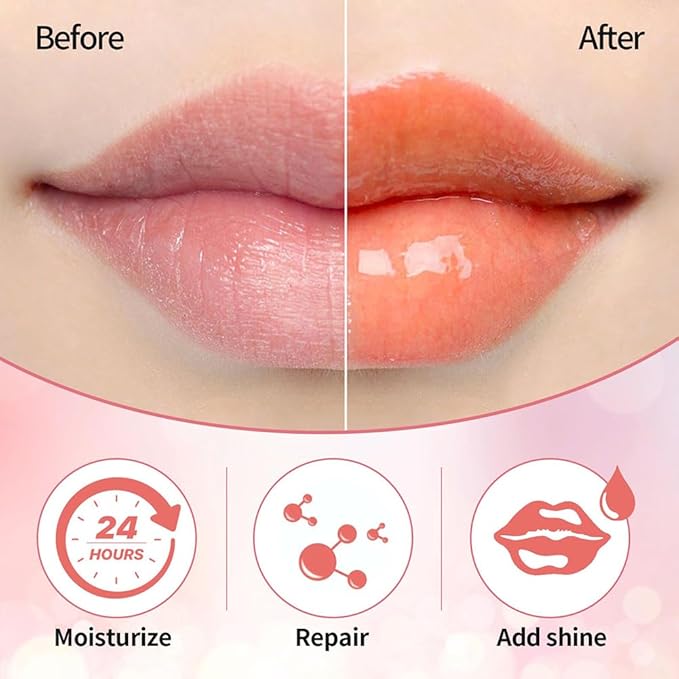 Hydrating Lip Glow Oil, Moisturizing Lip