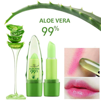 2 Pack Aloe Vera Lipstick, LemonSac Long Lasting Long