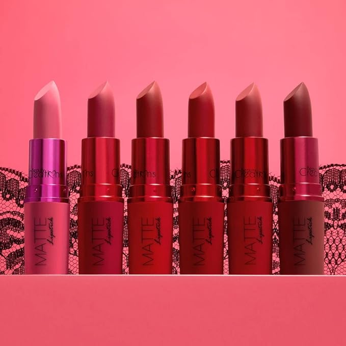 Matte Lipsticks By Beauty Creations Cosmetics (ROMANCE LIPSTICK SET)