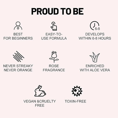 Face Tanning Drops to Add to Lotion,14 Day Long Lasting Effect Face Self Tanner Bronzing Drops, Natural Organic Ingredients, Quick Tan Drops