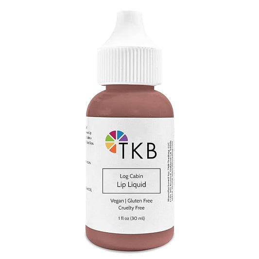 TKB Lip Liquid Color|Liquid Lip Color for TKB Gloss Base, DIY Lip Gloss, Pigmented Lip Gloss and Lipstick Colorant, Made in USA (1floz (30ml), Log Cabin)