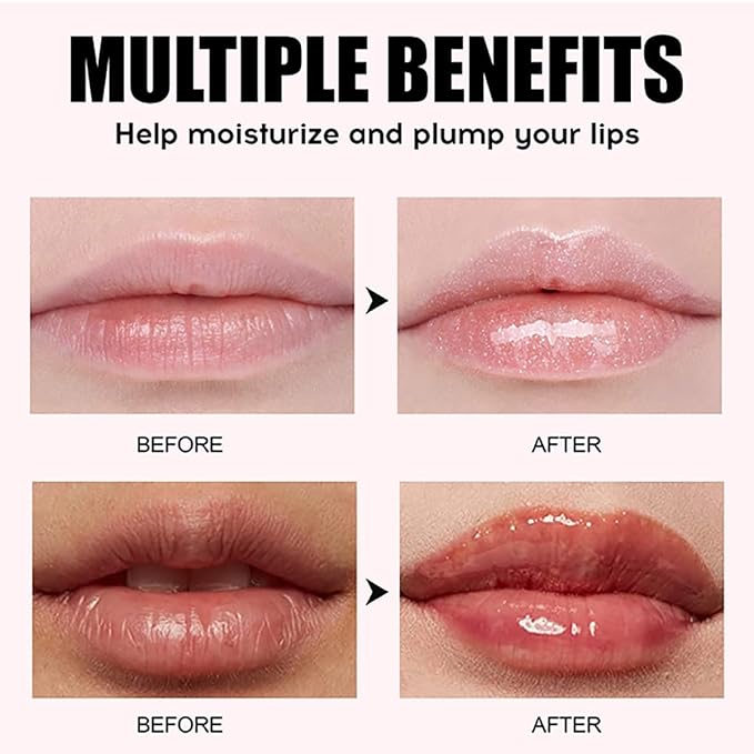 8 Colors Lip Oil Lip Glaze, Hydrating Lip
