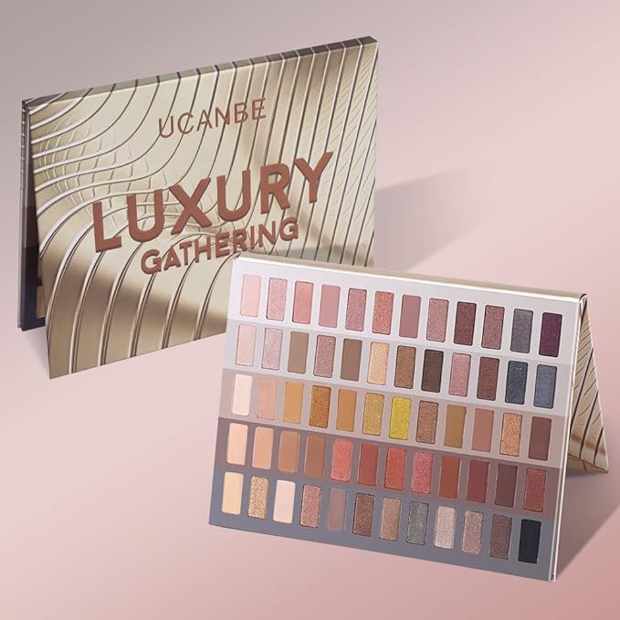 UCANBE 60 Colors Naked Eyeshadow Palette, Warm Neutral