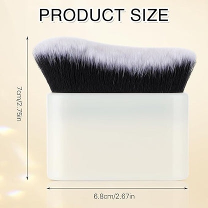Tanning Brush For Self Tan Kabuki Foundation Brush Self Tanning Blending Brush For Makeup Self Tanner Back Applicator Body Makeup Brush For Legs Liquid Face Sunscreen Contour Blending Brush White