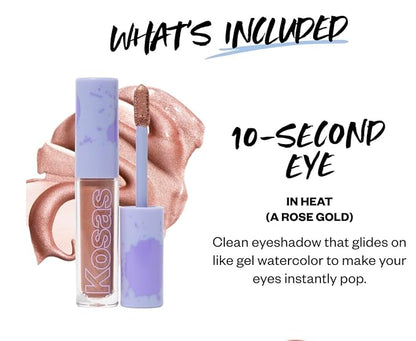 Kosas Travel Kit - lips, lashes,