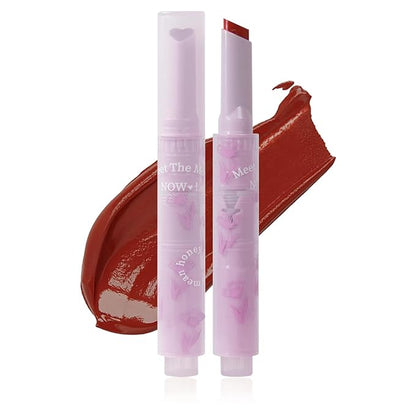 Jelly Lipstick, Tinted Lip Gloss Heart Shape Lip Glaze, Moisturizing and Hydrating Glossy Lip Gloss Lip Balm, High-shine Finish Lip Makeup Lip Pen for Nourished, Fuller-looking Lips (#03)