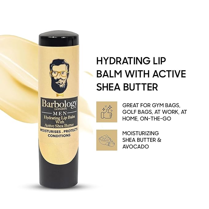 Men's Moisturizing Lip Balm for Chapped 0.17oz