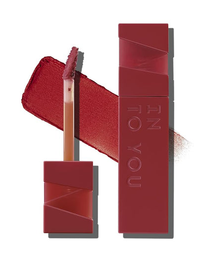 INTO YOU Matte Lipstick Velvet Lip Stain Lip Mud Long Lasting Waterproof Lipstick Lip Gloss Makeup Moisturizing Lipstick for Women (L-Rd01)