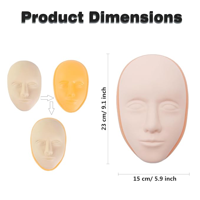 Makeup Practice Face Kit - Includes 6PCS Practice