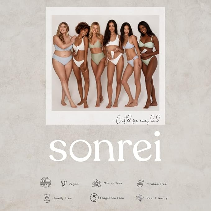 Sonrei Sea Clearly® Organic Mist Sunscreen | SPF 50, Broad Spectrum, Water-Resistant | Vegan, Non-Greasy | Ideal for Face & Body | 6 Fl Oz (Pack of 2)