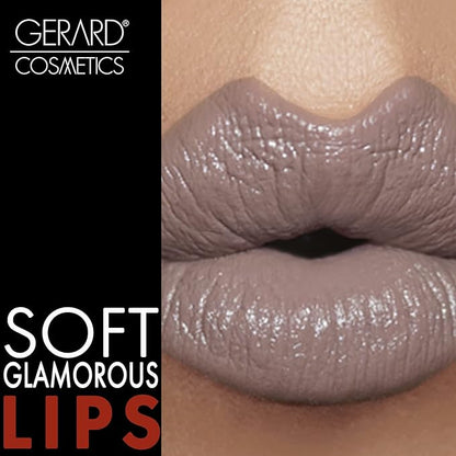 Gerard Cosmetics Lipstick Mystic Moon | Grey Mauve Lipstick with Luxe Satin Finish | Highly Pigmented, Smooth Formula with Hydrating Ingredients | Long Lasting | Cruelty Free & Made in USA
