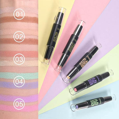 5Pcs Cream Contour Sticks Makeup Kit,Primer Face Makeup Blur Stick