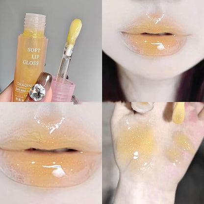 Dulele 6 PCS Hydrating Shimmer Lip Gloss Set, Hydrating