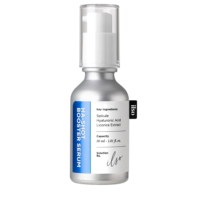 ILSO H-A Shot Booster Serum, Hyal-Spicule Exfoliating Serum, 0.5oz, Improves Skin Texture and Pore Tightening, Moisturizing Formula